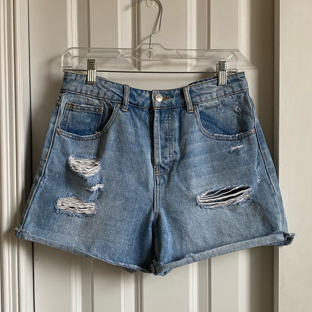 Forever 21 Distressed Jean Shorts